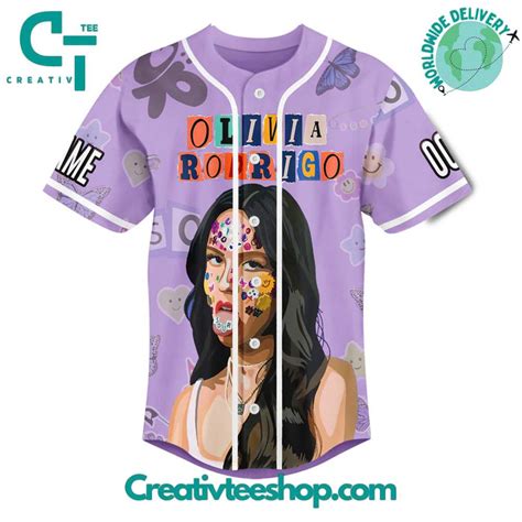 Olivia Rodrigo It Brutal Out Here Custom Name Baseball Jersey