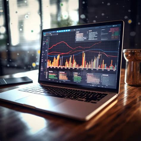 Glowing Growth Chart Of Investments Stock Illustration Illustration