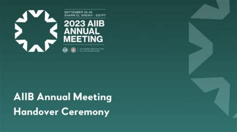 2023 AIIB Annual Meeting Videos