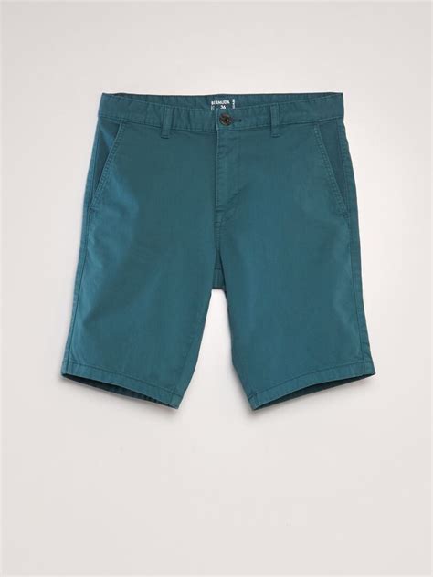 Bermudas Tipo Chino Azul Kiabi