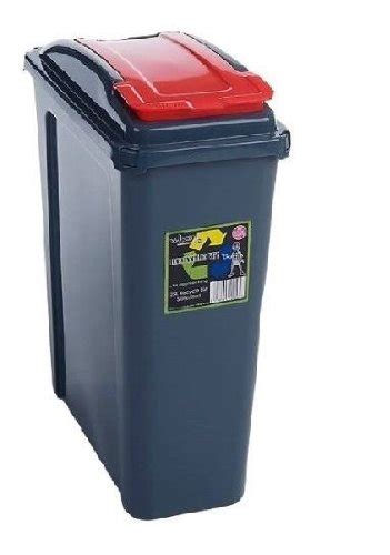 25 Litre Recycling Bin By Wham Red Colour Uk Home And Kitchen