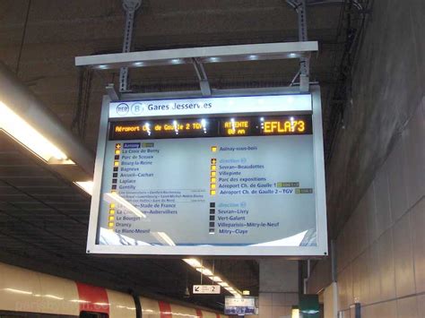 RER B Train Stations Panel At Antony Station Paris By Train