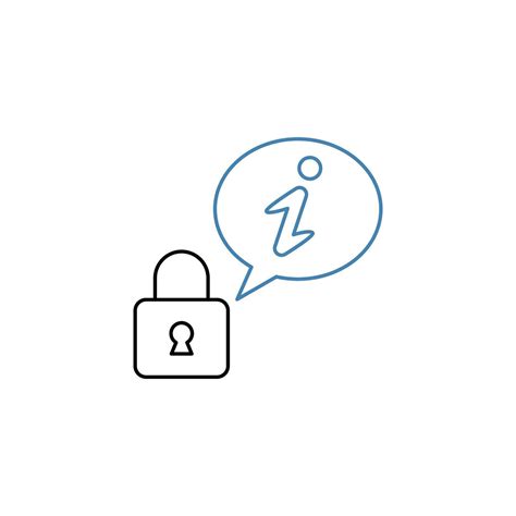 Confidential Concept Line Icon Simple Element Illustration