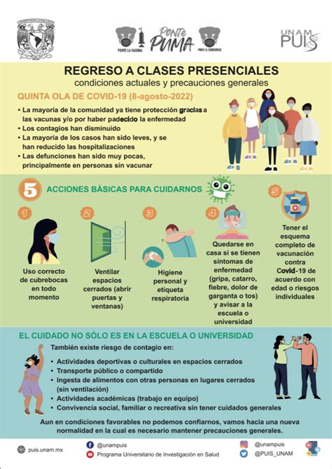 Da Recomendaciones PUIS Para Regreso Seguro A Clases Presenciales