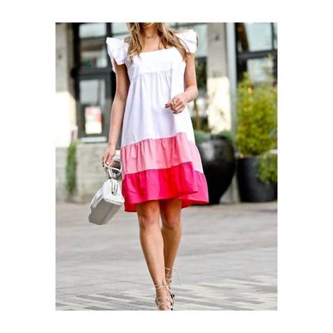 Mazik Dresses New Mazik Harrison Ruffle Dress In Whitepink Poshmark