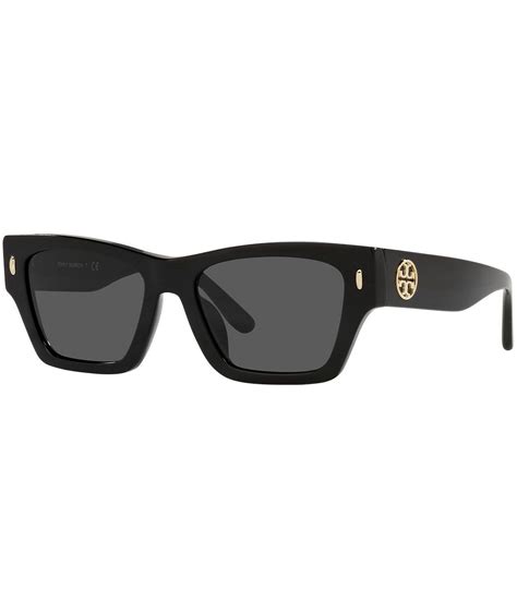 Tory Burch Womens 0ty7169u 52mm Solid Rectangle Sunglasses Dillards