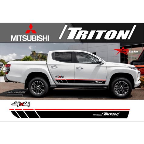 Mitsubishi Triton Sticker Mitsubishi Triton Accessories Shopee