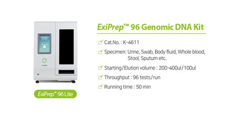 Exiprep™ 96 Genomic Dna Kit