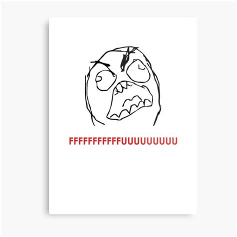 Rage Guy Angry Fuu Fuuu Rage Face Meme Poster Zazzle | lupon.gov.ph