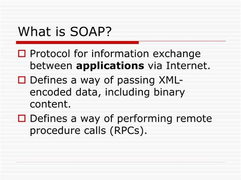 Ppt Soap Simple Object Access Protocol Powerpoint Presentation