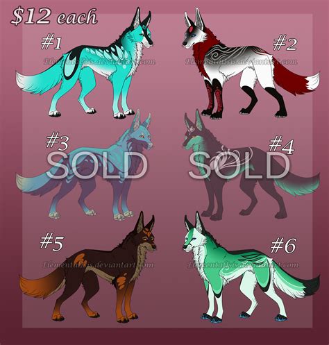 Wolf Adopts Set 12 [4/6 OPEN] — Weasyl