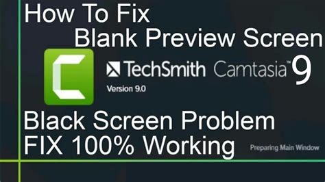 How To Fix Camtasia Studio Canvas Black Screen Youtube