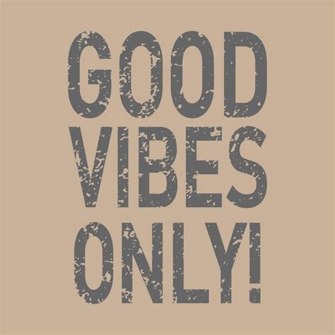 Premium Vector Good Vibes Only Inspirational Poster Print Vector
