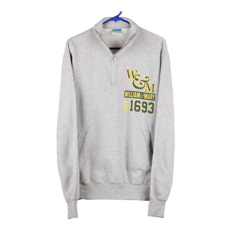 William And Mary Champion College Sweatshirt Medium G Gem