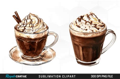 Watercolor Hot Chocolate Clipart Design Graphic By Regulrcrative Creative Fabrica