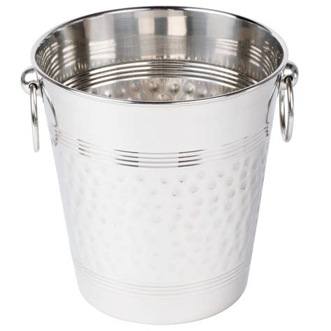 American Metalcraft Wb Qt Hammered Stainless Steel Wine Bucket