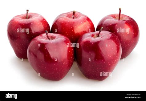 red delicious apples isolated Stock Photo - Alamy