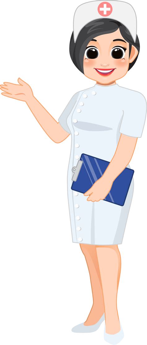 Cartoon Character With Professional Nurse In Smart Uniform 19837399 Png