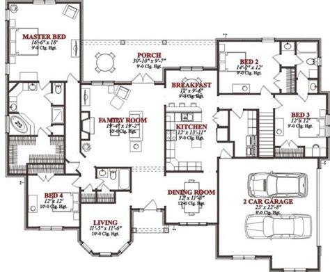 Best 4 Bedroom Floor Plans - floorplans.click