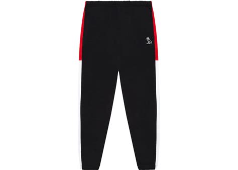 Ovo All Court Track Pant Blackred Mens Ss21 Us