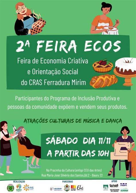 CRAS do Ferradura Mirim realiza a 2ª Feira de Economia Criativa e