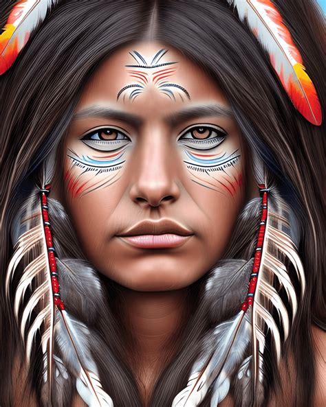 Native American Squaw Graphic · Creative Fabrica