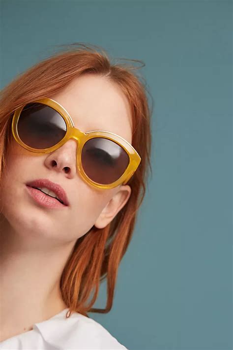 Rounded Cat Eye Sunglasses Anthropologie