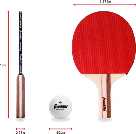 Franklin Sports Ping Pong Paddle Set With Balls 2 Player And 4 Player