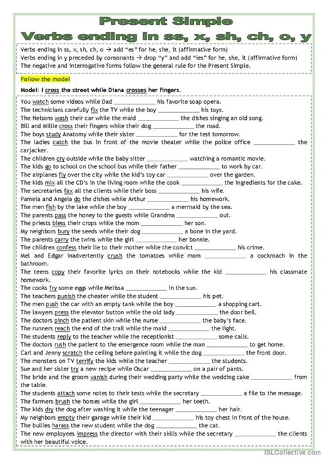 No Frills Present Simple Drills English ESL Worksheets Pdf Doc