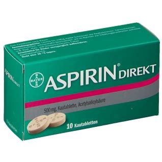 ASPIRIN Direkt Kautabletten 10 St Shop Apotheke