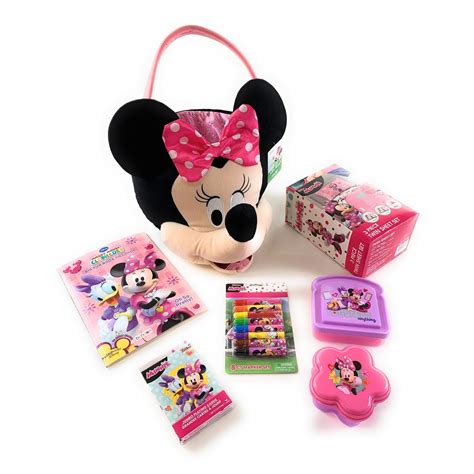 Minnie Mouse T Set Basket Sheets Boxes Cards Book Markers 7 Piece