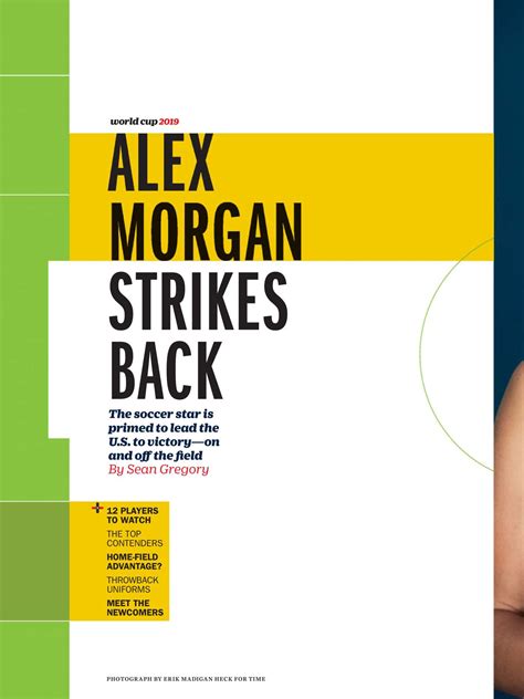 Alex Morgan: Time Magazine 2019-07 | GotCeleb