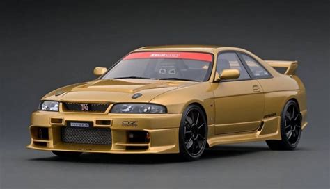 IG Model Nissan Skyline GTR33 TOP SECRET Gold JDM Emirates