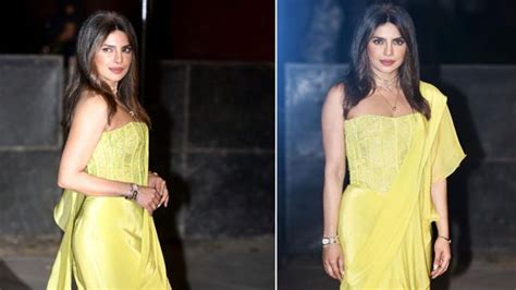 Agency News Desi Girl Priyanka Chopra Looks Stunning At Parineeti