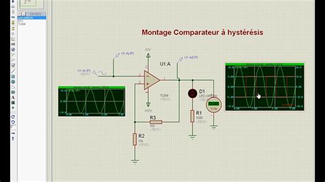 Comparateur à Hystérésis Tl084 Simulation Sous Isis Protéus Youtube