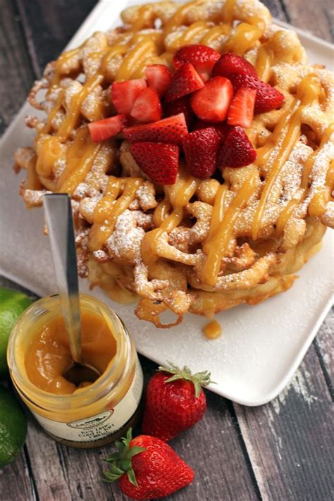 strawberry funnel cake toppings - Roxana Archer