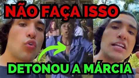 Namorado De Al Cia Se Revolta E Detona Marcia Fu Ap S D Scuss O Entre