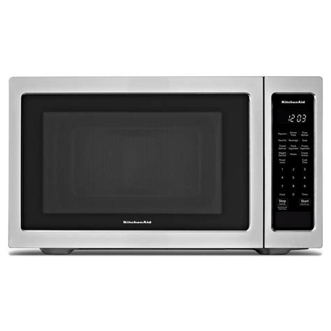 Kitchenaid 16 Cu Ft Countertop Microwave In Stainless Steel Kmcs1016gss The Home Depot