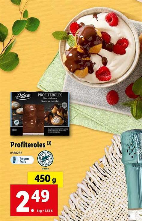 Promo Profiteroles Deluxe Chez Lidl Icatalogue Fr