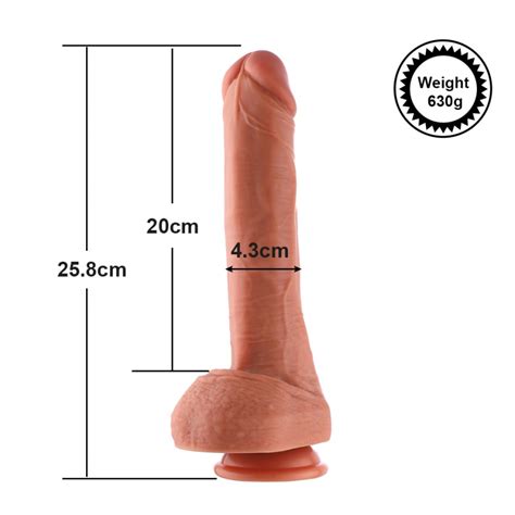 Hismith Oblate Silicone Dildo With Kliclok System For Hismith