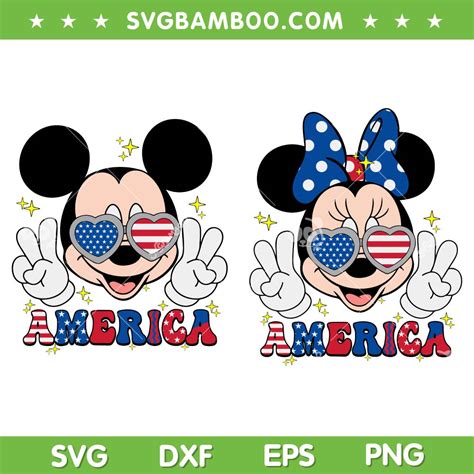 Disney Fourth Of July Svg Bundle