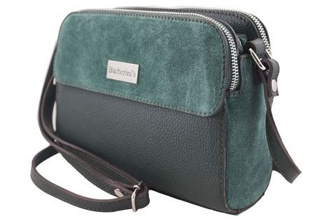 Torebki skórzane crossbody Zielona ciemna