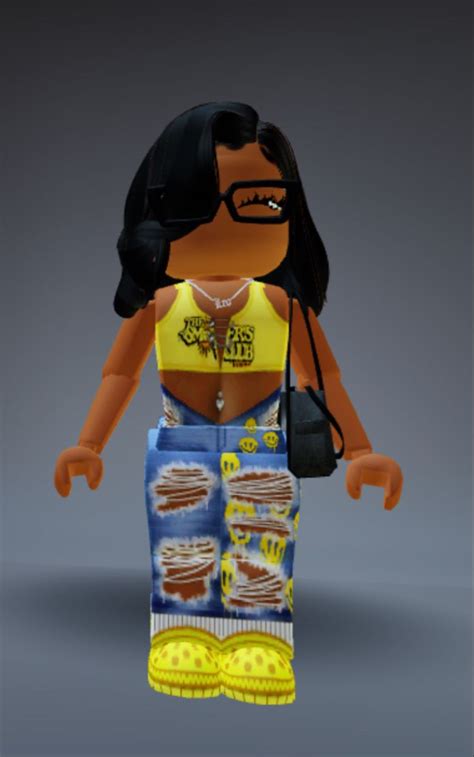 Roblox outfit inspo | Baddie outfits ideas, Pic code, Yellow outfit