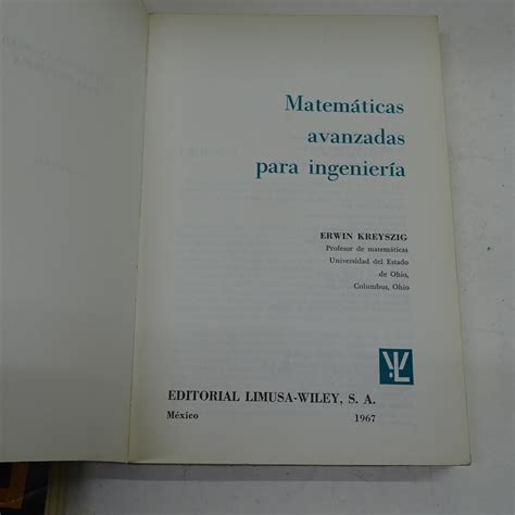 Matem Ticas Avanzadas Para Ingenier A Volumen I Y Ii Completo By