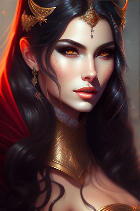 Lexica Three Quarters Portrait Of A Beautiful Female Vampire Warrior