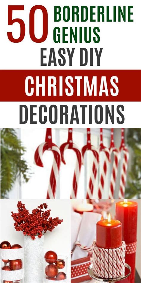 Christmas Decorations With Text Overlay That Reads 50 Borderline Genius