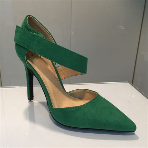 Venta Zapatos Tacon Verde Esmeralda En Stock