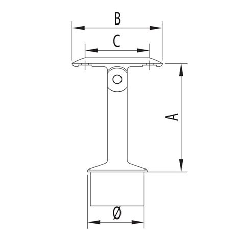 Soporte Ajustable Mm Para Barandillas Acero Inoxidables