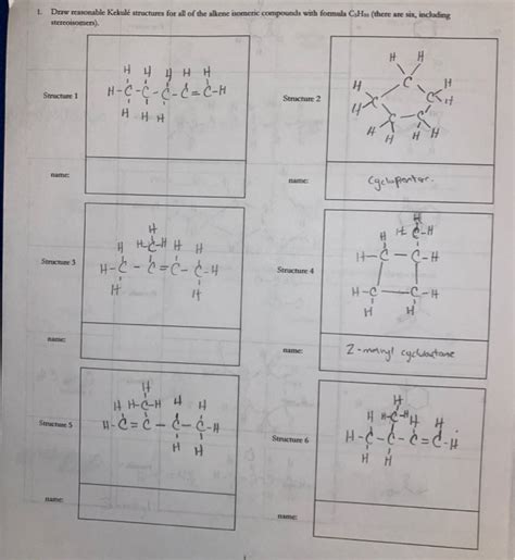 Solved Draw reasonable Kekulé structures for all of the Chegg