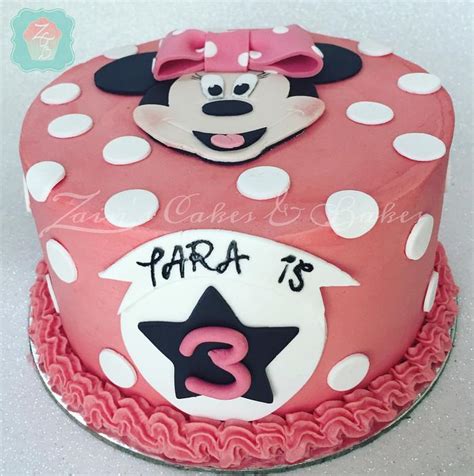 Minnie Mouse Buttercream Cake Decorated Cake By CakesDecor